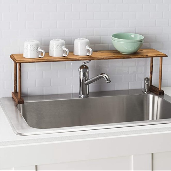 Over-the-Sink Shelf Rustic Pine Multi-purpose - Picture 2 of 5